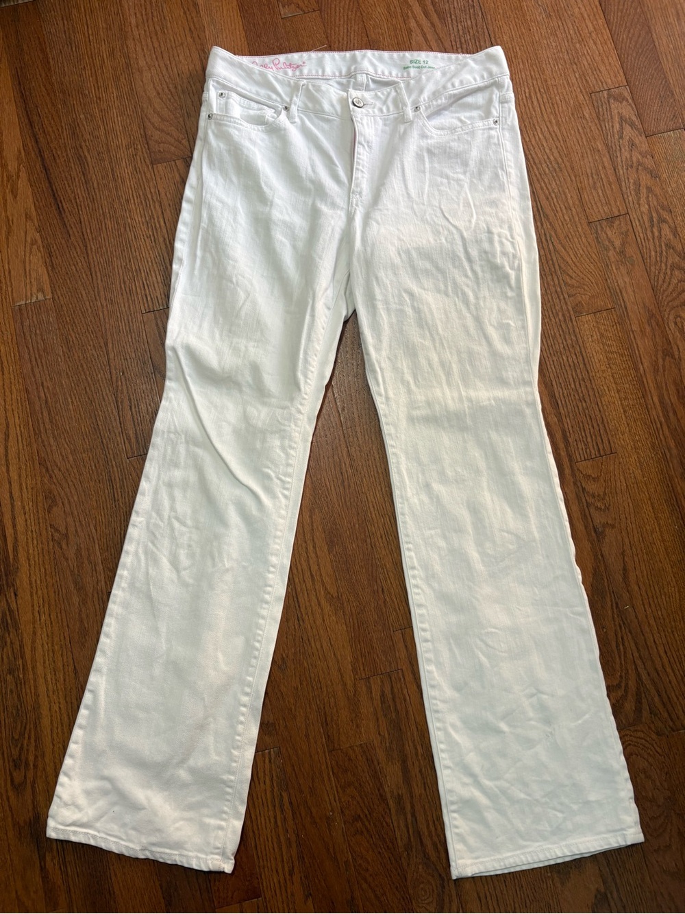 Lilly Pulitzer White Wide Leg Jeans